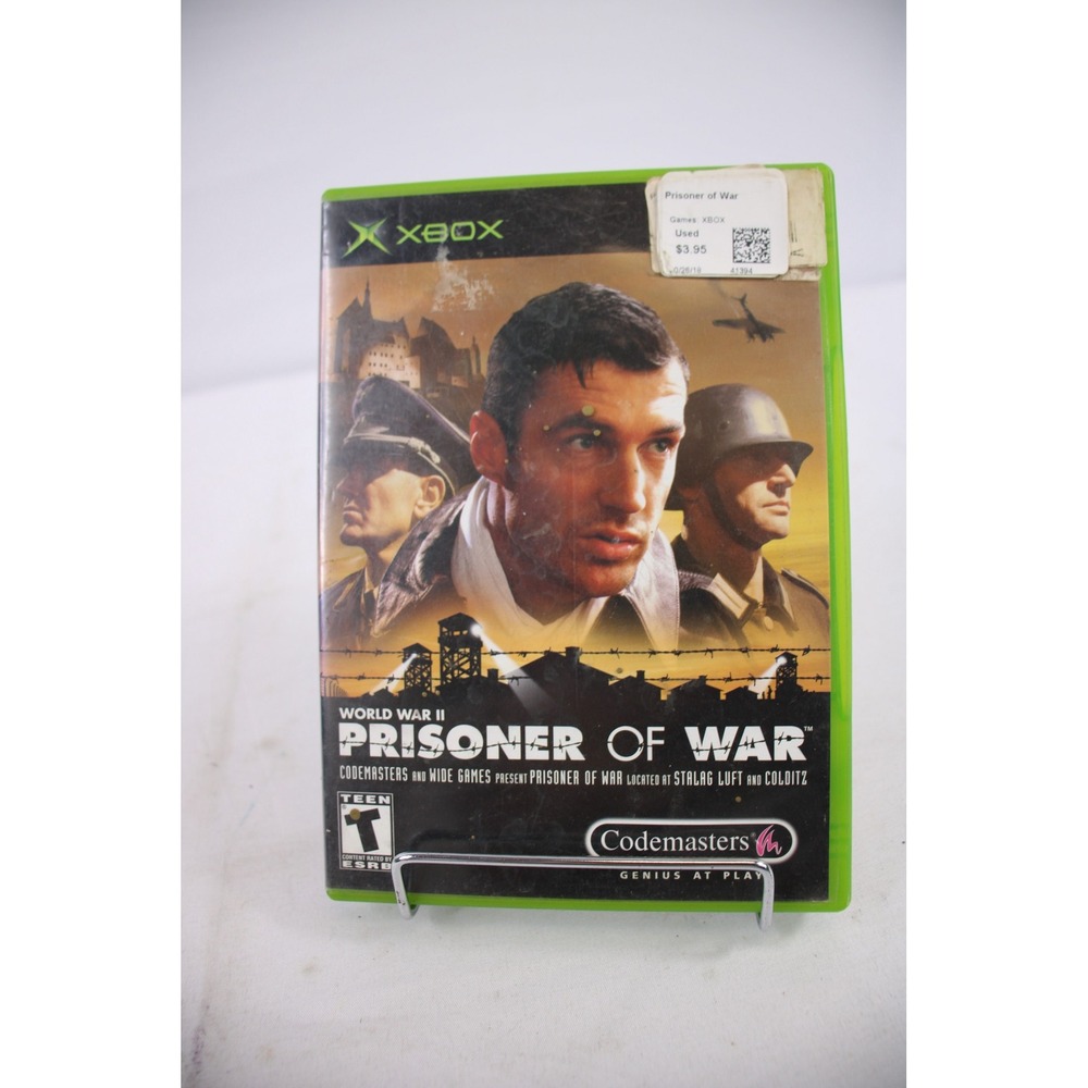 Xbox Prisoner of War World War II Action Adventure Game Disc Manual Case
